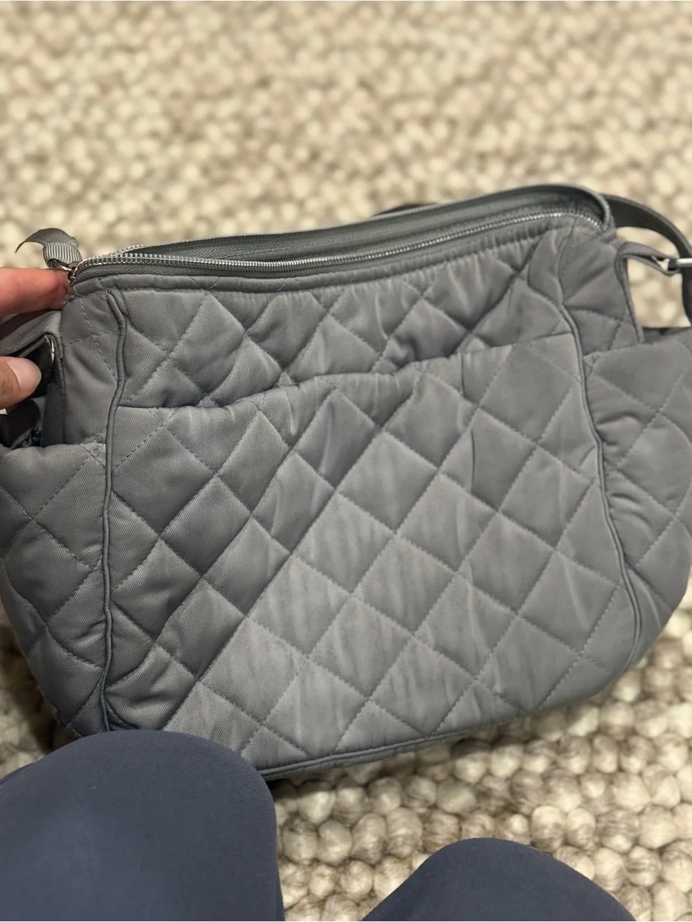 Vera Bradley quilted gray